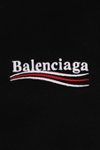 גילאי 4-8 סווטשירט עם לוגו רקום בצבע שחור BALENCIAGA KIDS