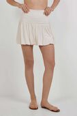 תמונת דוגמן אחורית של 2-in-1 Bubble-Hem Mini Dress