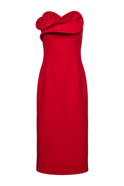 שמלת מידי סטרפלס MAGDA BUTRYM