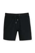 מכנסי בגד ים שחורים עם לוגו MONCLER