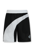 מכנסי כדורסל קצרים ממותגים בשחור ולבן PUMA