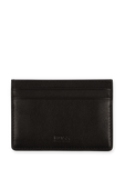 תמונה אחורית של Black Leather Card Case with Money Clip