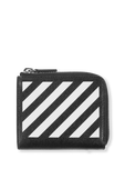 Diag Wallet in Black and White OFF WHITE