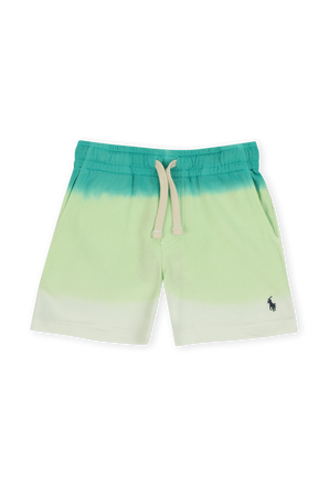 גילאי 2-4 מכנסיים קצרים טאי דאי בגווני ירוק ולבן POLO RALPH LAUREN KIDS