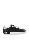 נעלי סניקרס פורטופינו שחורות עם לוגו DOLCE & GABBANA