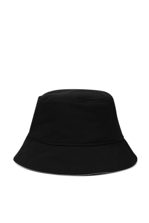 Reversible Bucket Hat in Black and White KENZO