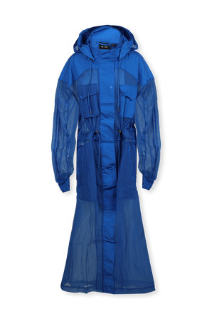 Ivy Park x Adidas Coverup Coat in Blue ADIDAS ORIGINALS