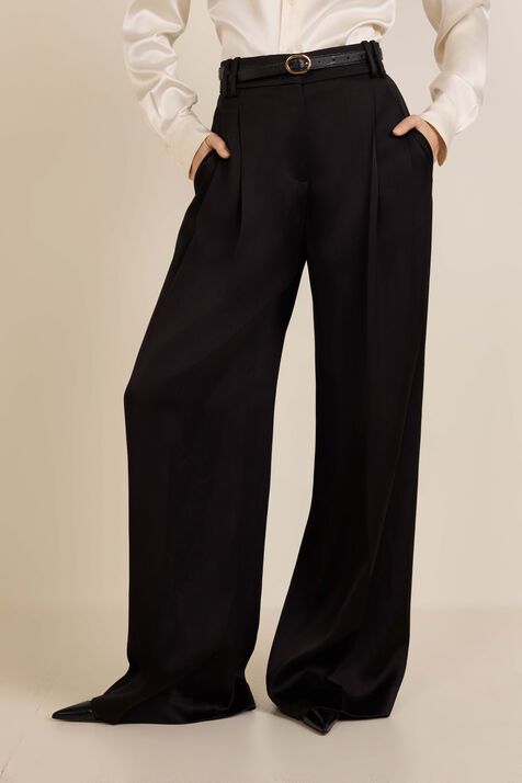 מכנסיים ארוכים מסאטן ANOTHER TOMORROW