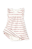 גילאי NB-18 חודשים שמלה עם הדפס פסים לוגומאני PETIT BATEAU