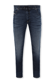מכנסי סקיני ג'ינס עם שרוכים בשטיפה כחולה DIESEL