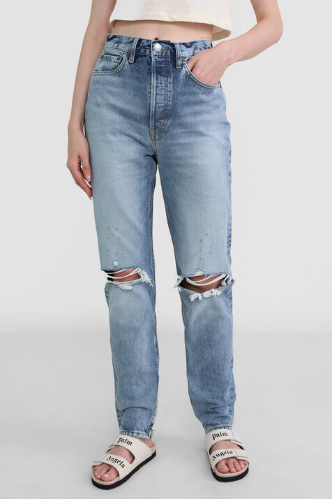 מכנסי ג'ינס בגזרה גבוהה RE/DONE