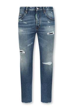 מכנסי ג'ינס בהירים עם שפשופים DSQUARED2