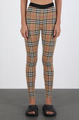 תמונת דוגמן קידמית של Logo Detail Vintage Check Leggings