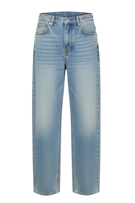 מכנסי ג'ינס בגזרה ישרה