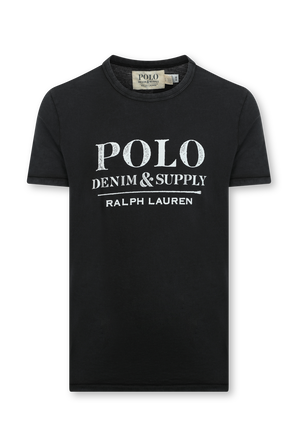 חולצת לוגו שחורה POLO RALPH LAUREN