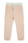 גילאי 2-5 מכנסיים ורודים עם שרוכים לבנים CHLOE KIDS