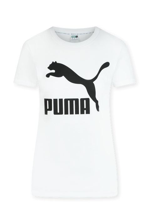 חולצת טי לבנה עם לוגו PUMA