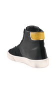 נעלי סניקרס ברכיסה גבוהה בצבע שחור DIESEL