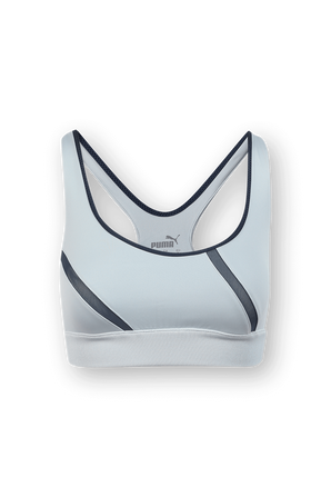 Bra Exhale Mesh Curve Training in Light Blue PUMA