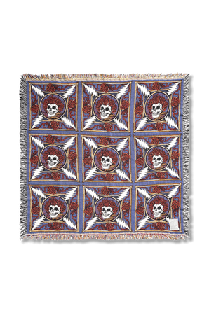 Chinatown Market x Grateful Dead Border Bandana in Red and Blue MARKET