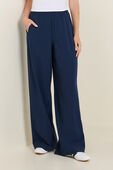 תמונת דוגמן קידמית של Stretch Woven Wide-Leg High-Rise Pant *