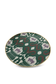 מגש פייברגלאס עגול עם הדפס גראפי ירוק LES OTTOMANS