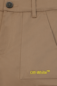 מכנסי קרגו קצרים עם הדפס - גילאי 4-12 OFF WHITE KIDS