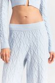 תמונת תקריב דוגמן של CABLEKNIT STRAIGHT LEG PANT