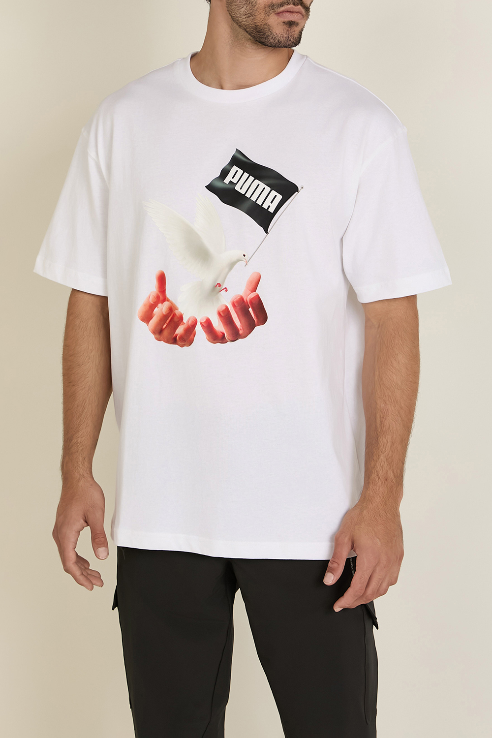 תמונת דוגמן קידמית של פומה X מאס טיימפו חולצת טי