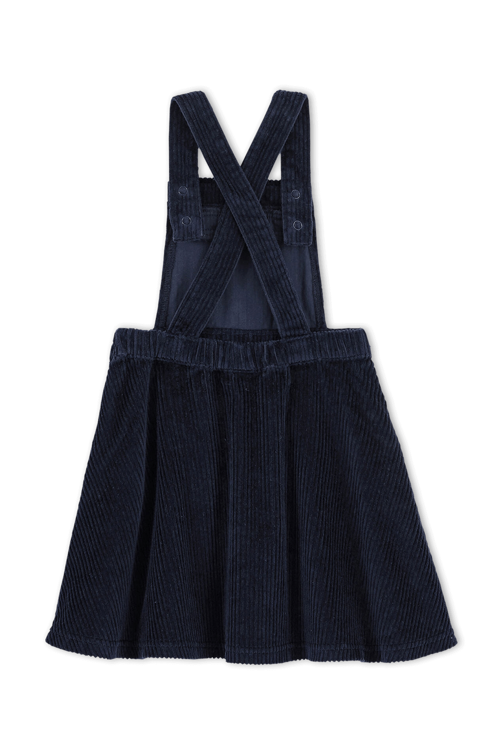 תמונה אחורית של גילאי 6-12 שמלת קורדרוי בצבע כחול