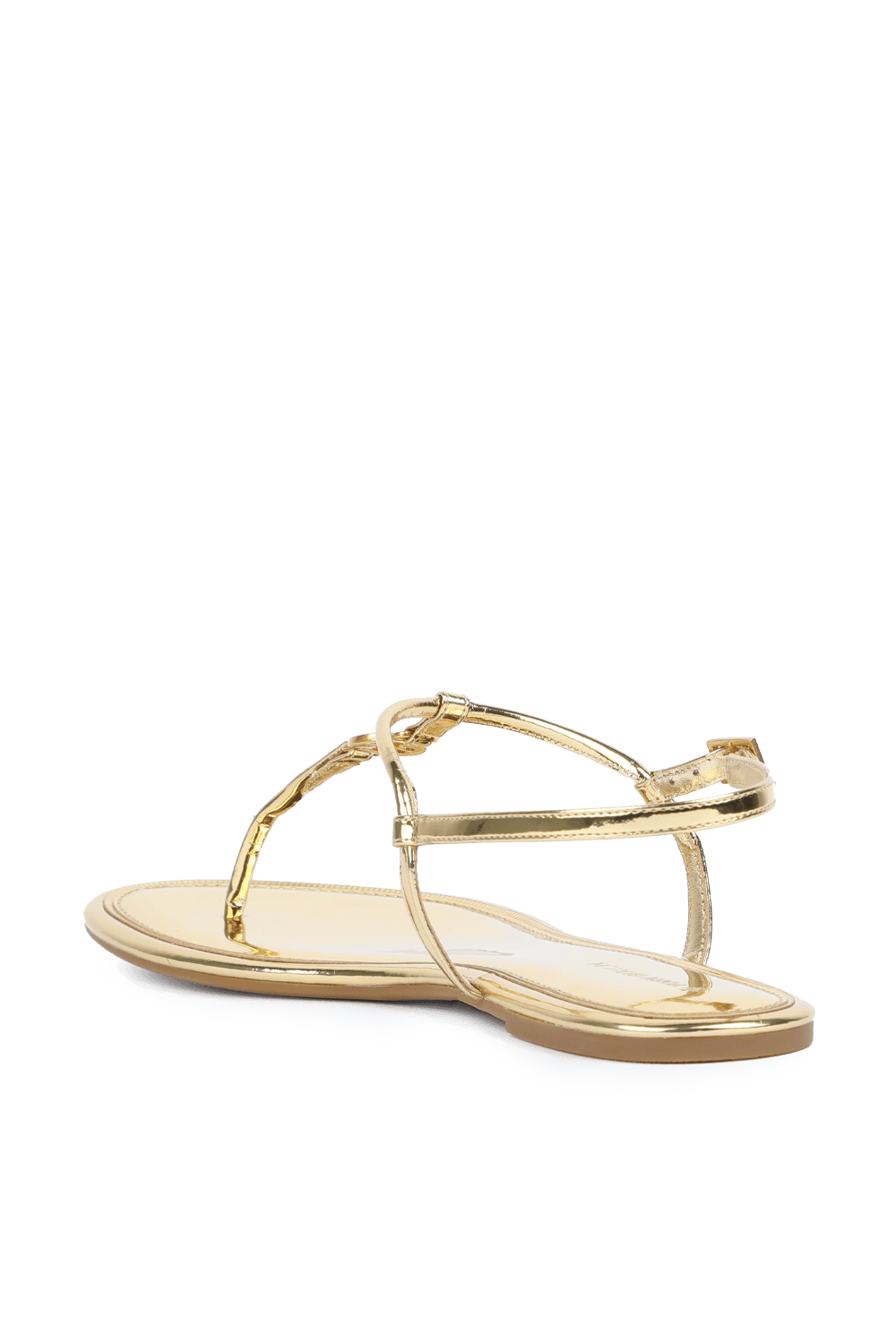 תמונה אחורית של סנדלי אמי בזהב