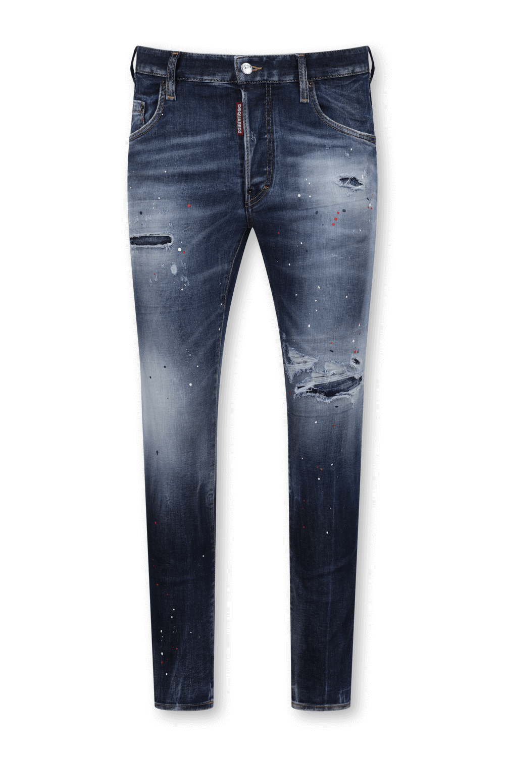 תמונה קידמית של מכנסי ג'ינס סופר סקיני