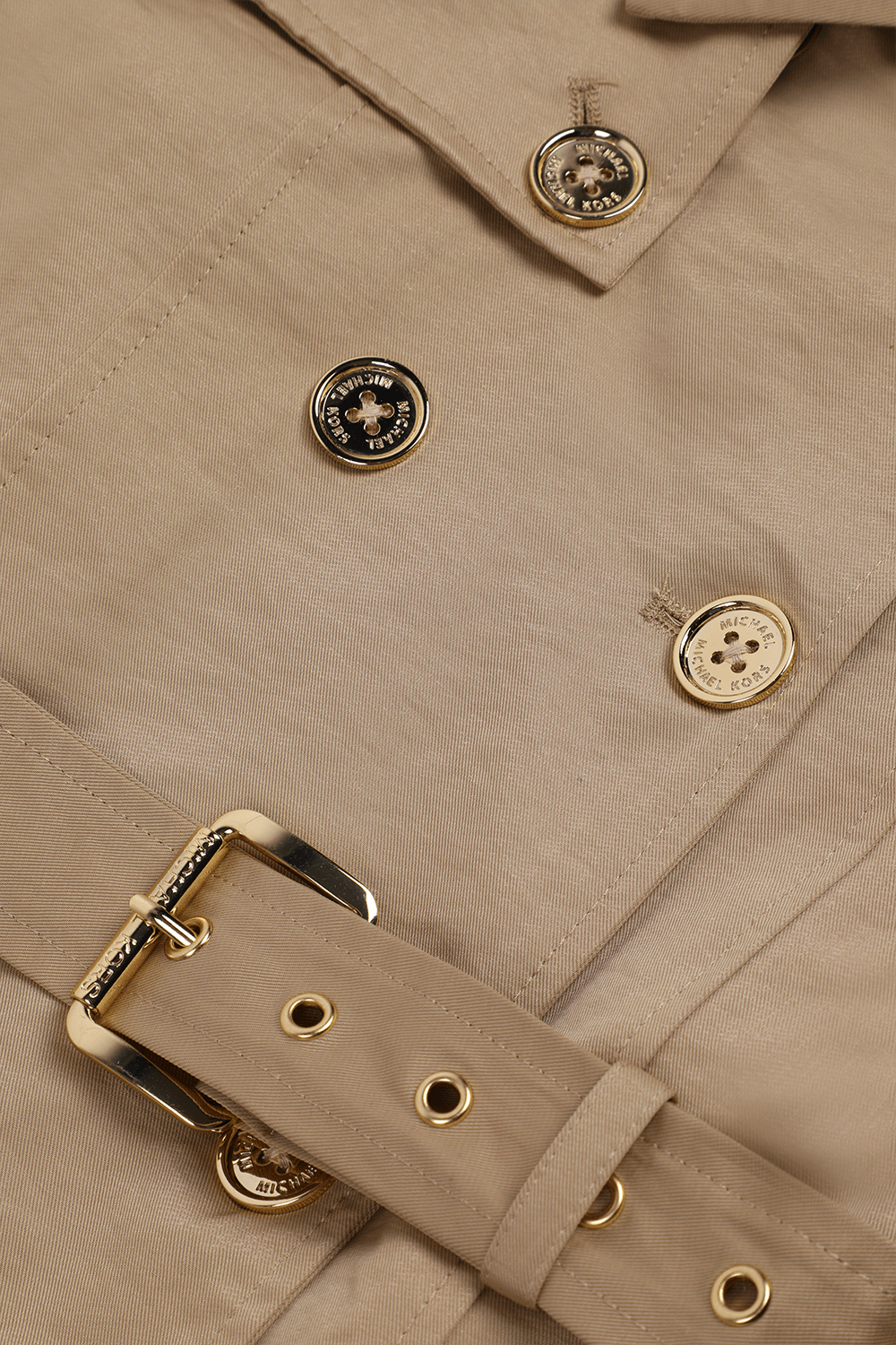 תמונה אחורית של גילאי 2-5 מעיל טרנץ' עם חגורה