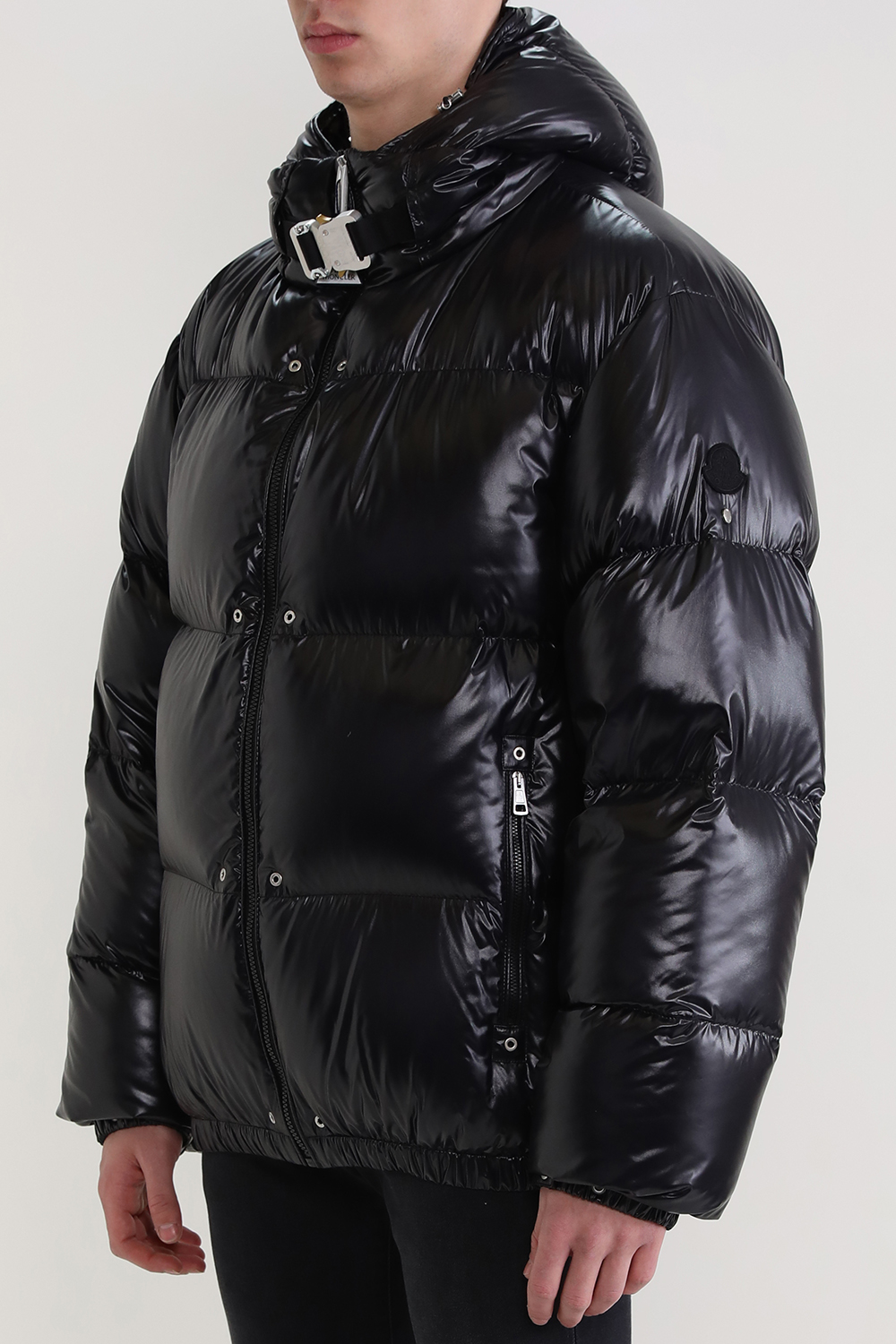 תמונת דוגמן קידמית של מונקלר X אליקס מעיל פוך מרופד