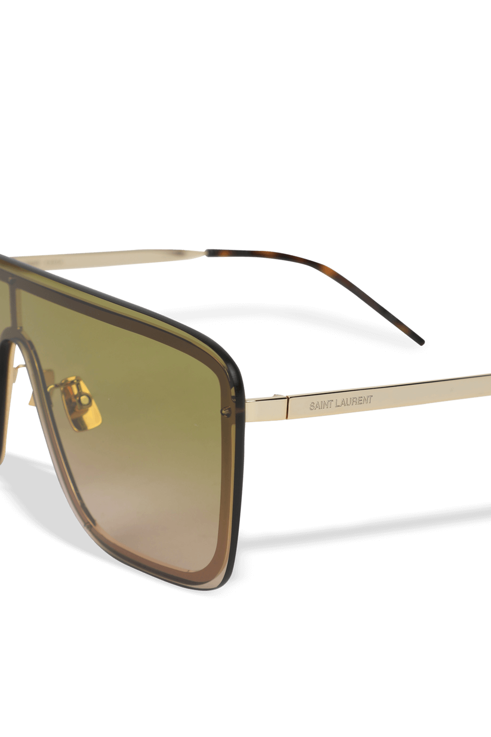 Shield Sunglasses in Light Gold image number null SAINT LAURENT
