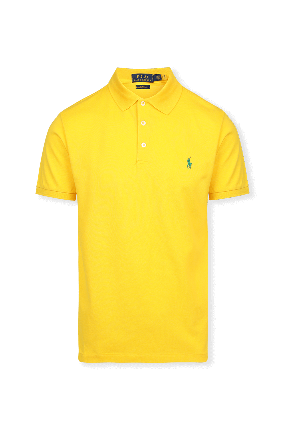 תמונה קידמית של Classic Slim Polo Shirt in Yellow