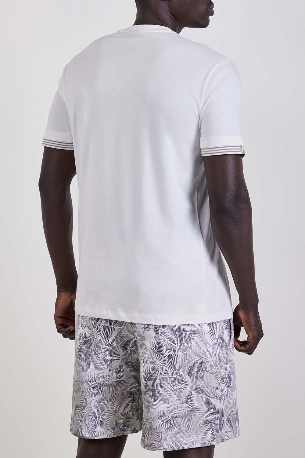 תמונת דוגמן אחורית של חולצת טי