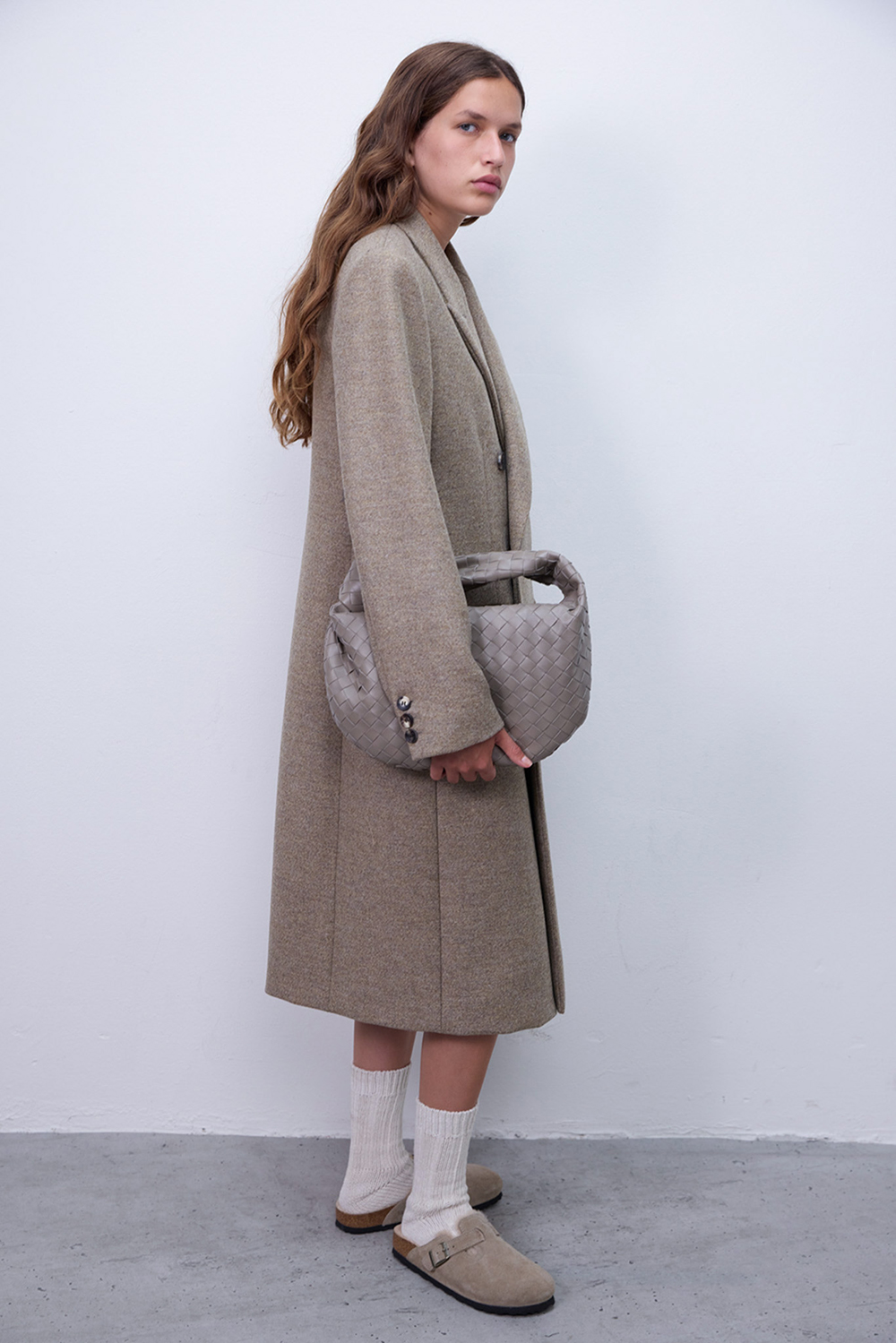 מעיל צמר ארוך