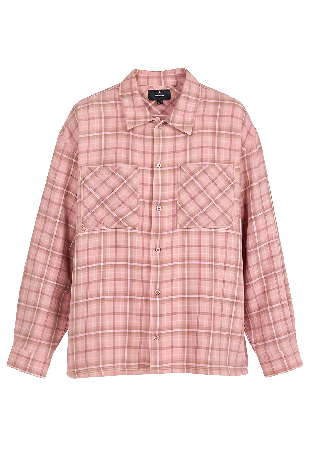 תמונה קידמית של חולצת כפתורים פלאנל