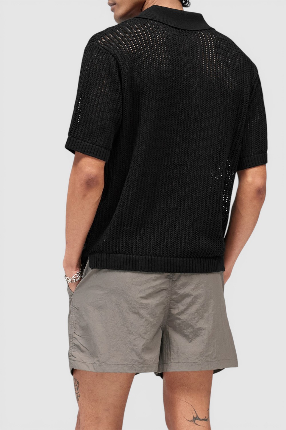 תמונת דוגמן אחורית של סריג פולו