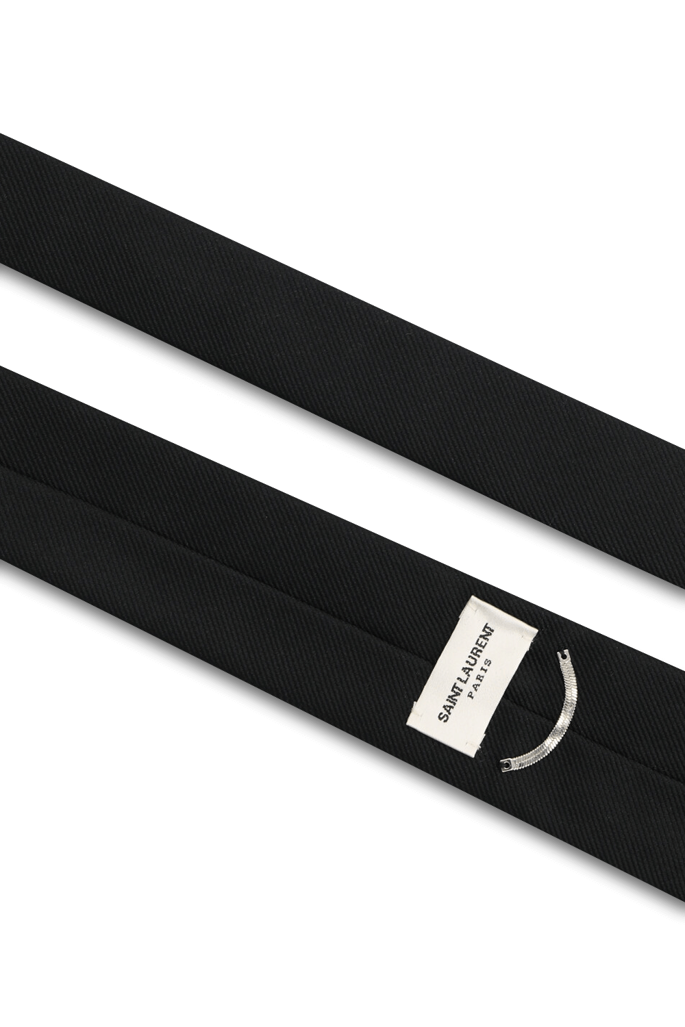 תמונה אחורית של עניבת משי באריגת ג'קארד