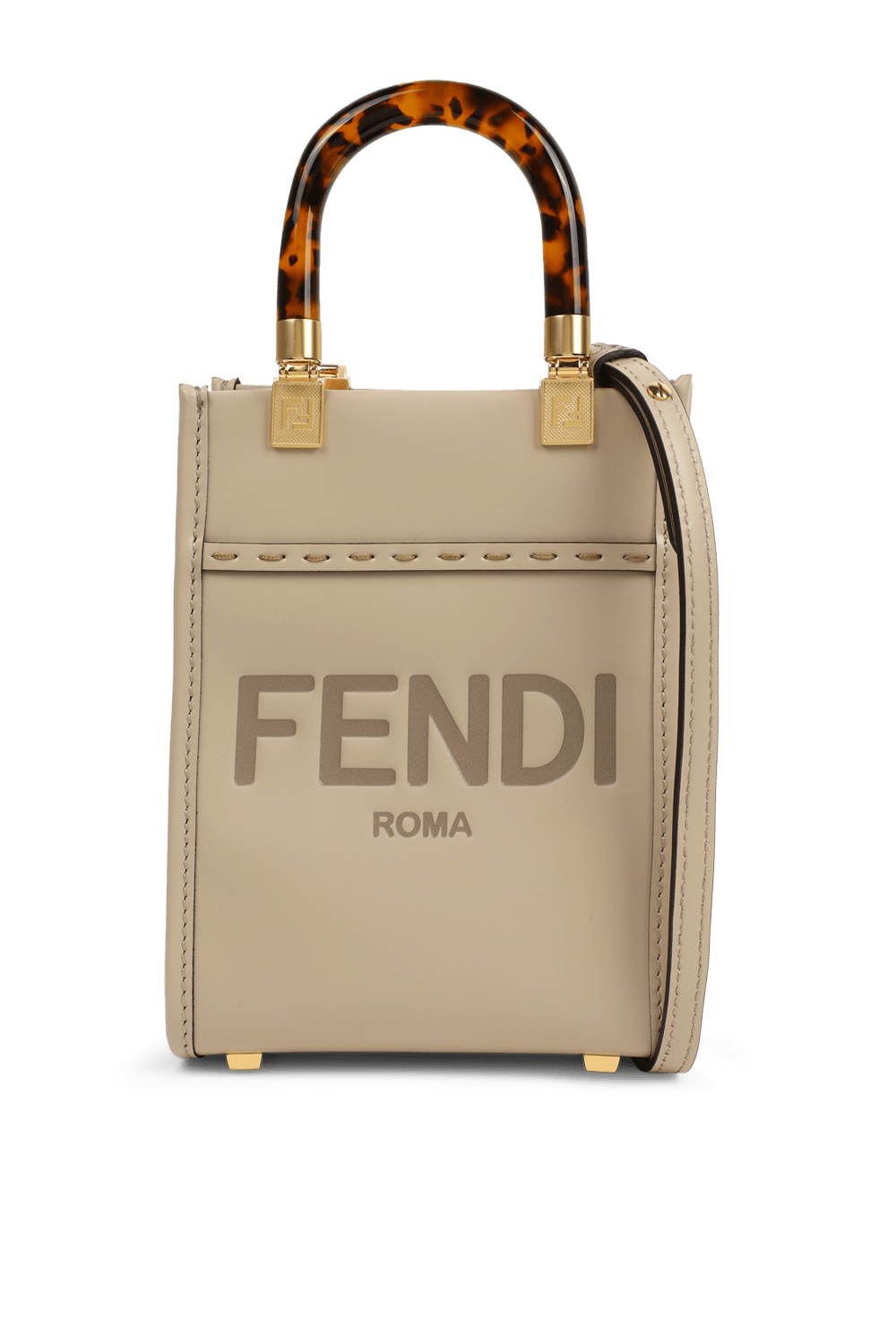 תמונה קידמית של תיק רומא מעור עם לוגו