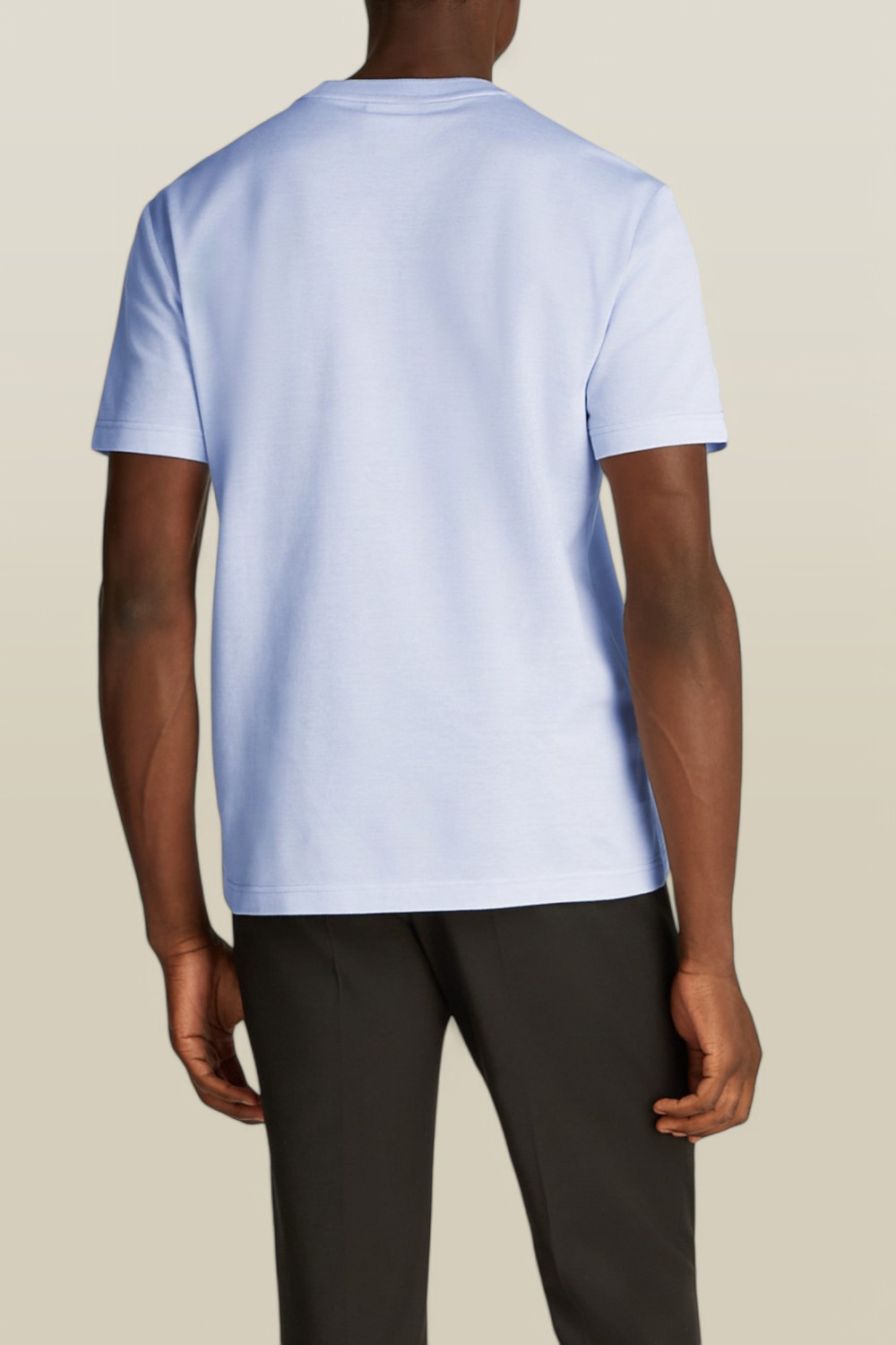 תמונת דוגמן אחורית של חולצת טי