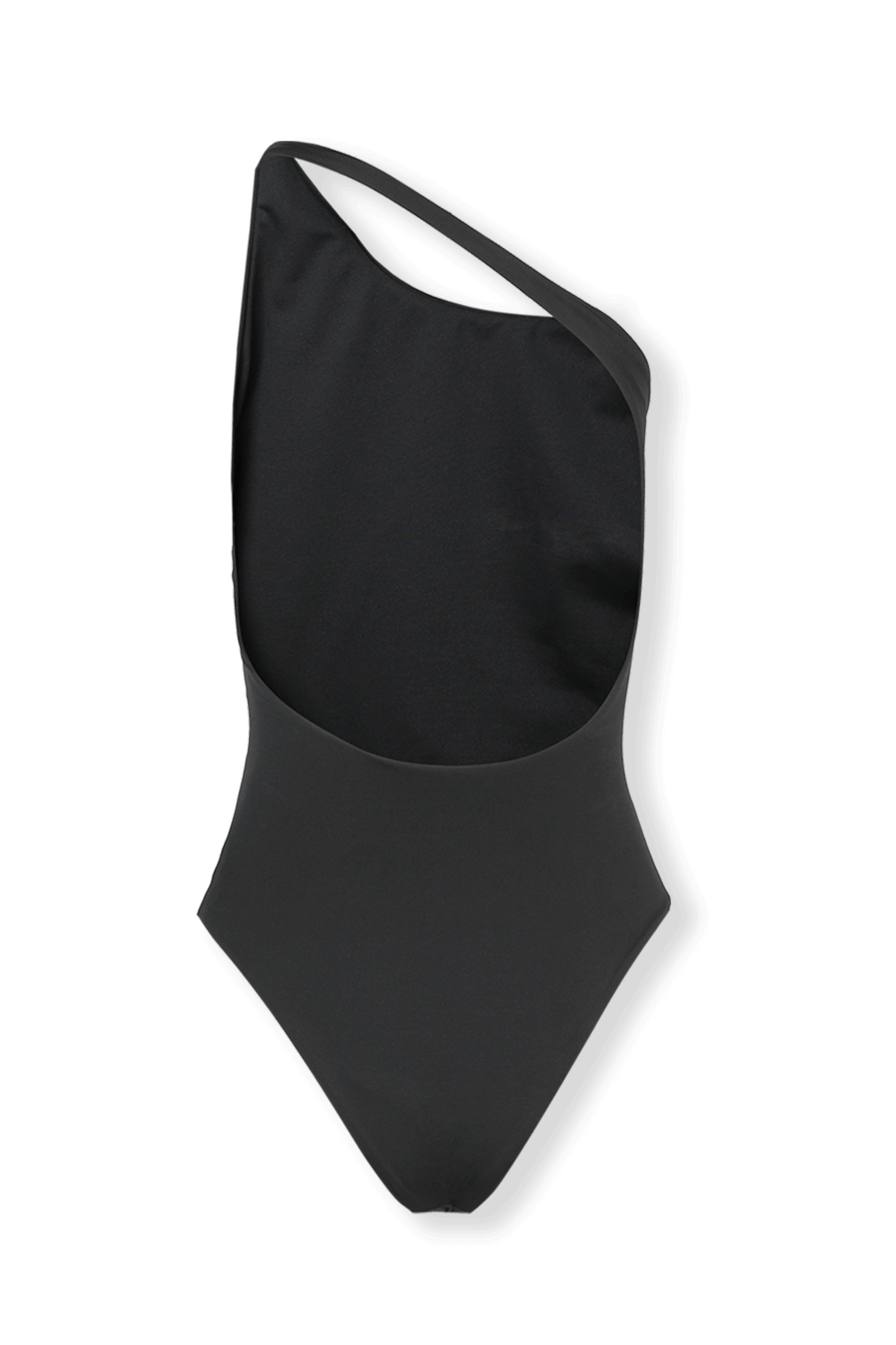 One Shoulder Swimsuit in Black OFF WHITE