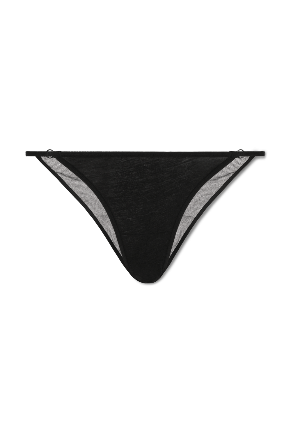 תמונה קידמית של תחתוני בגד ים שחורים