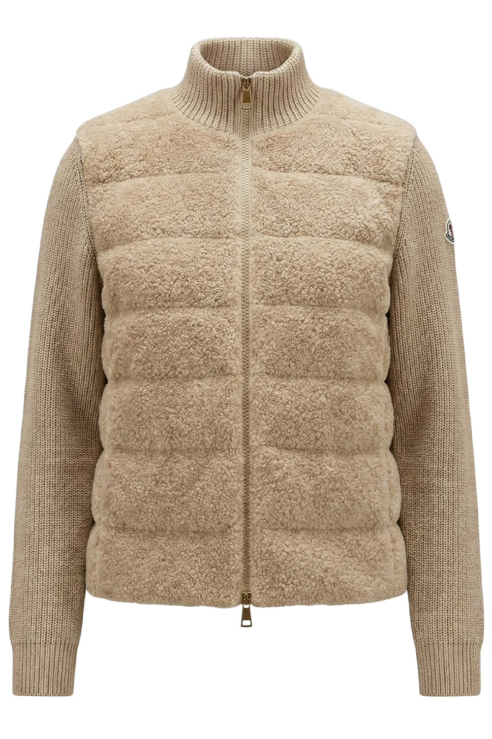 תמונה קידמית של קרדיגן צמר בריפוד קל