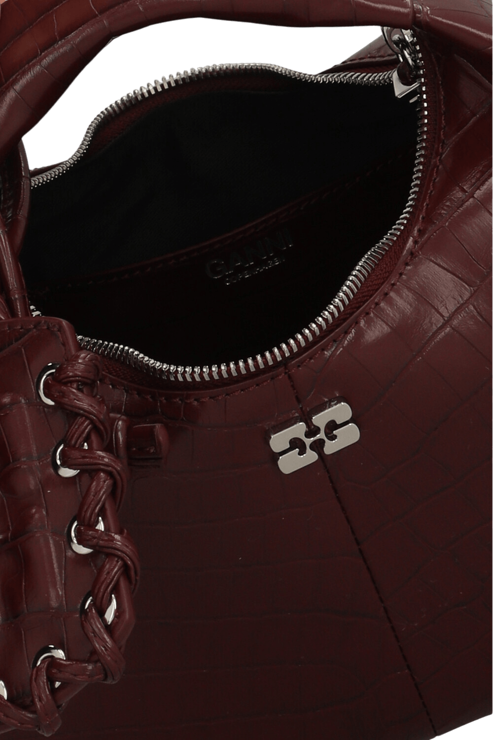 תמונת פנים של תיק יד הובו מיני קרוקו