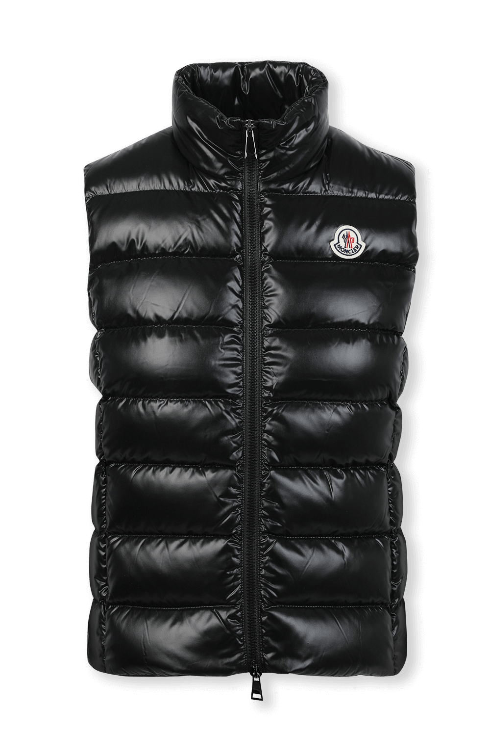 תמונה קידמית של מעיל וסט גאני בגוון שחור