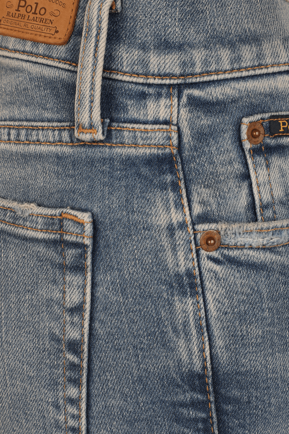 תמונה אחורית של Tompkins Skinny Jean in Light Indigo