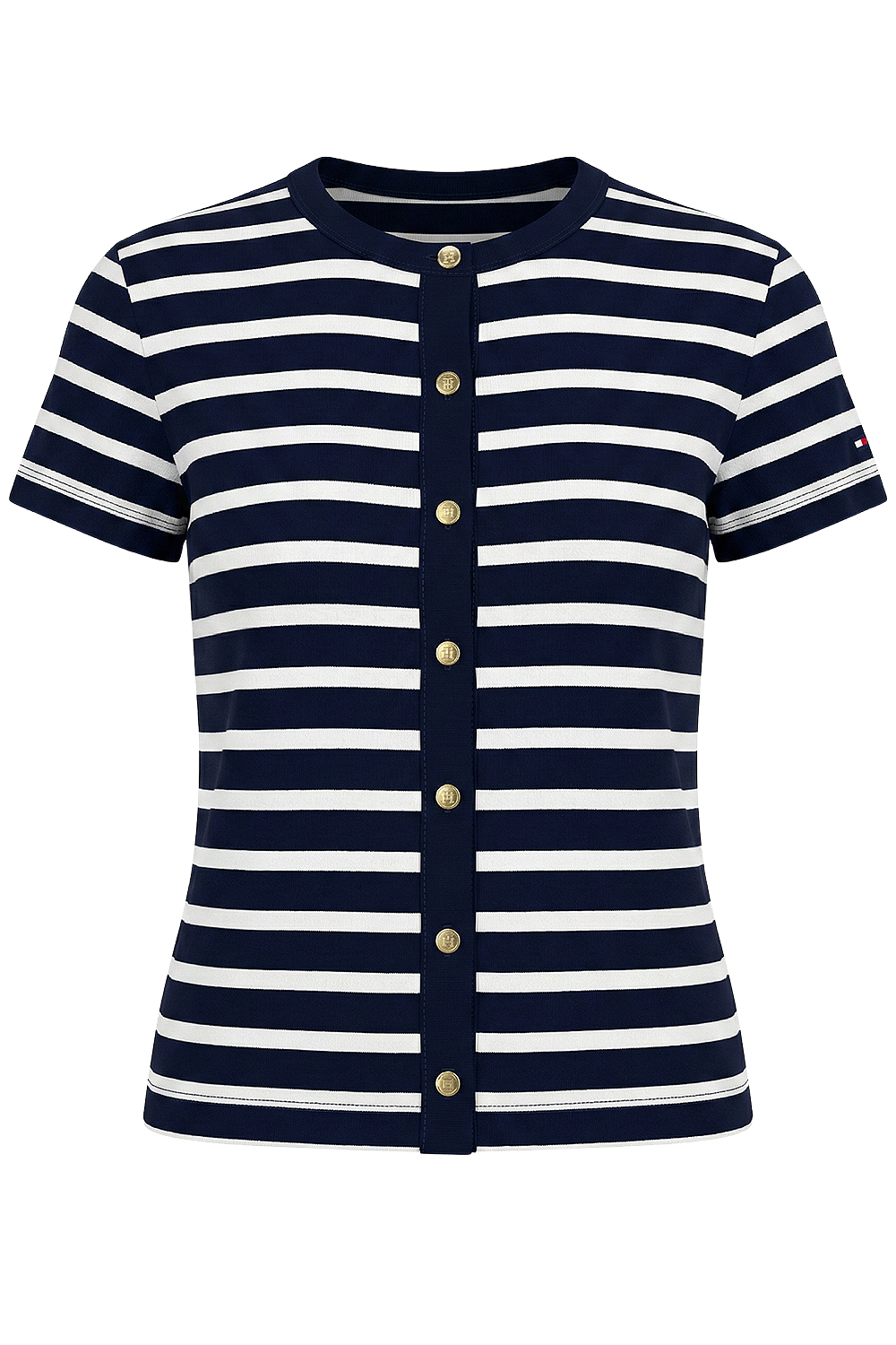 תמונה קידמית של חולצת טי מכופתרת